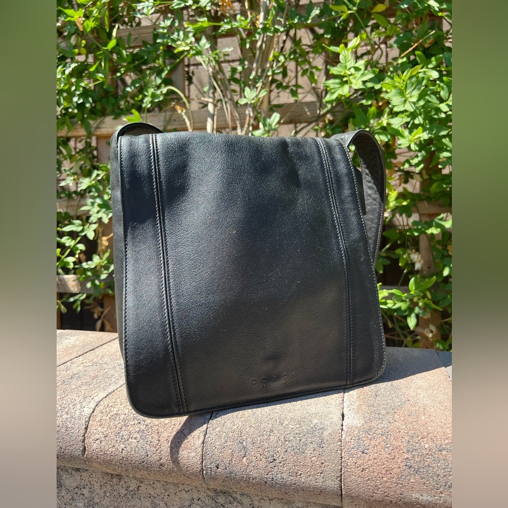 Vintage Coach Lexington Flap leather bag